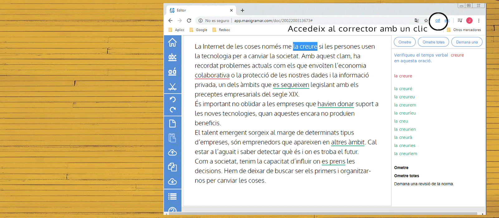 Extensió per a Chrome i firefox